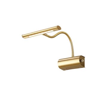 Trio CURTIS wandlamp | LED | messing mat | 18 x 35 cm | IP20, Verzenden, Nieuw