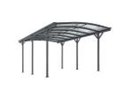 Veiling - Terrasdak / Carport 5x3m donkergrijs, Nieuw