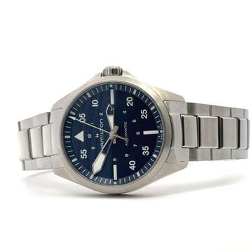 Hamilton - KHAKI AVIATION PILOT AUTO - H76305140 - Homme -, Nieuw