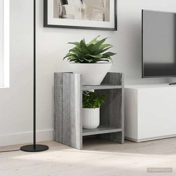 vidaXL Plantenstand Grijs Sonoma 30 x 30 x 40 cm Bewerkt, Verzenden