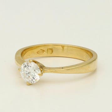 Bague - 18 carats Or jaune - 0.50ct. tw. Diamant (Naturelle), Bijoux, Sacs & Beauté