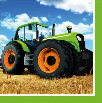 Servetten Traktor 33cm 16st, Verzenden