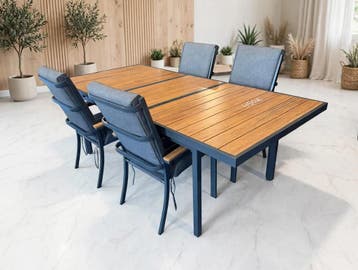 Luxe tuinset aluminium met weersbestendige kussens en uit..., Ophalen of Verzenden, Nieuw