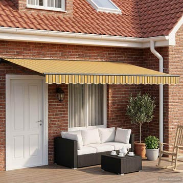 vidaXL Elektrisch Uitschuifbare Zonneluifel 4 × 3 m, Tuin en Terras, Zonneschermen, Verzenden, Nieuw