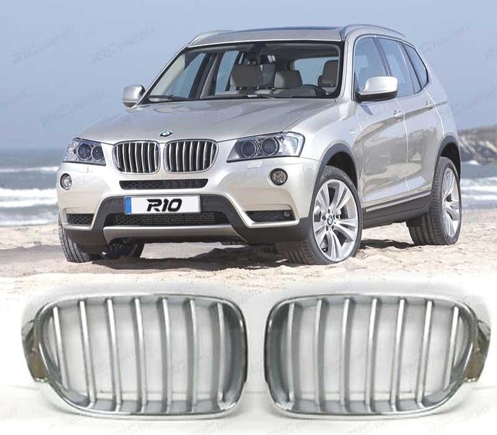Calandre Look M Performance Pour Bmw X3 F25 10-14 Chromé, Autos : Pièces & Accessoires, Carrosserie & Tôlerie, Envoi