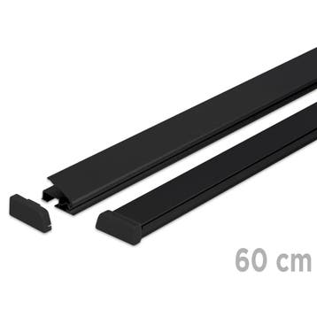 Posterrails | STANDARD | Aluminium | Zwart | Lengte 60cm, Verzenden