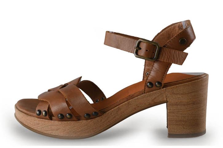Manfield Sandalen in maat 38 Cognac, Kleding | Dames, Schoenen, Overige kleuren, Gedragen, Sandalen of Muiltjes, Verzenden