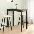 vidaXL Bartafel 115x55x107 cm MDF zwart, Verzenden