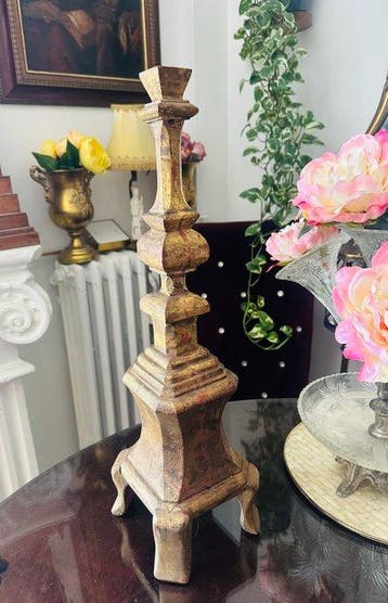 Taperstick (kleine blaker met een dunne pijp) - Hout -