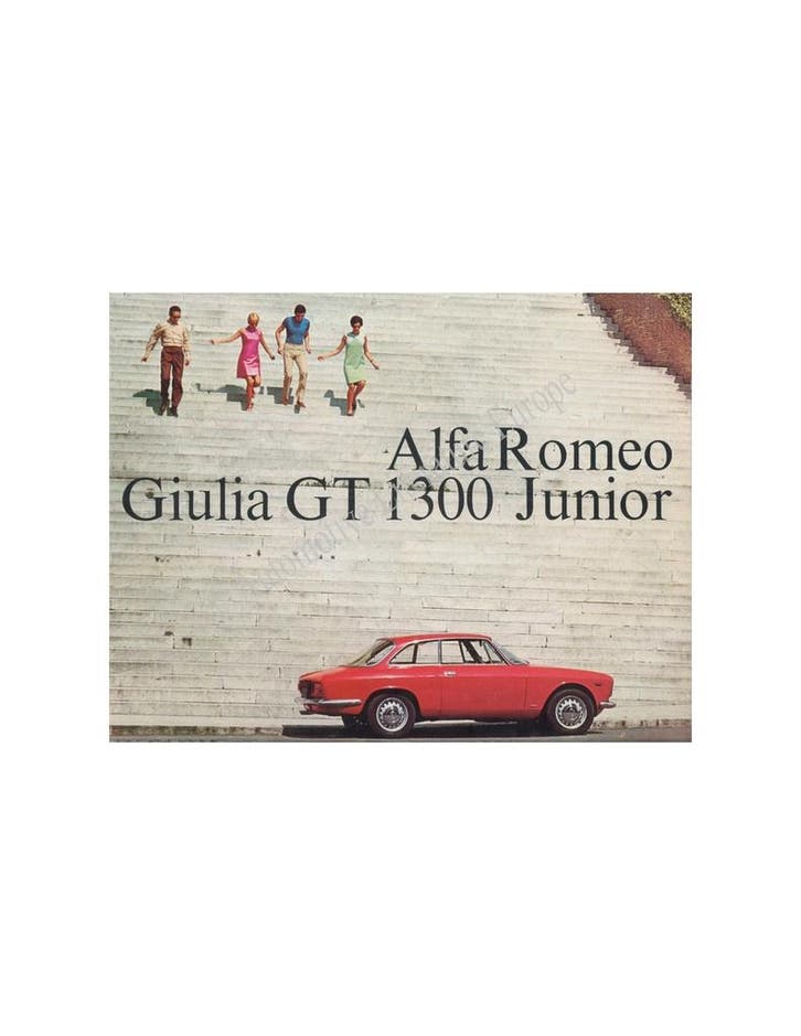 1967 ALFA ROMEO GIULIA GT 1300 JUNIOR BROCHURE FRANS, Livres, Autos | Brochures & Magazines