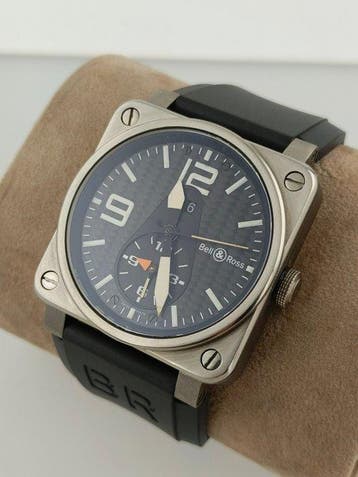 Bell & Ross - Aviation GMT Carbon Fiber - BR0351.T.00792 -, Handtassen en Accessoires, Nieuw