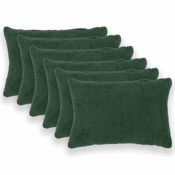 vidaXL Kussensloop 6 pcs HEERLEN Donkergroen 40 x 60 cm, Verzenden, Nieuw