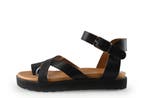 Manfield Sandalen in maat 36 Zwart, Verzenden, Zwart, Sandalen of Muiltjes, Zo goed als nieuw