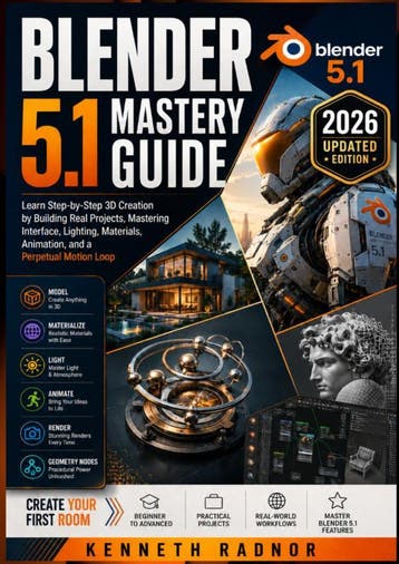 Blender 5.1 Mastery Guide | Kenneth Radnor | Nieuw, Verzenden, Kenneth Radnor