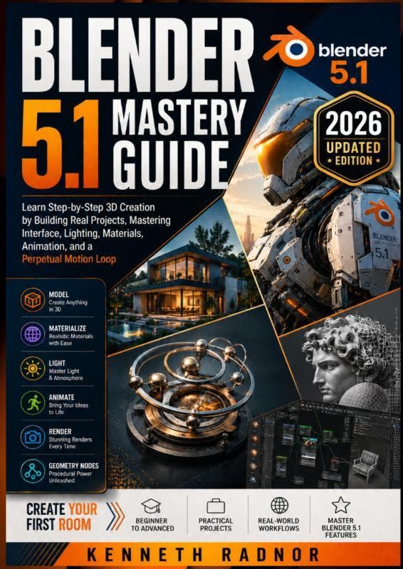 Blender 5.1 Mastery Guide | Kenneth Radnor | Nieuw, Boeken, Overige Boeken, Nieuw, Verzenden