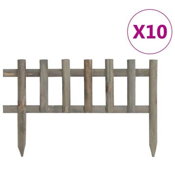 vidaXL Gazonranden 10 st 4,4 m vurenhout, Verzenden
