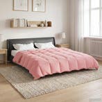 vidaXL Zomer Deken Gekwilt Roze 220 x 240 cm Microvezel, Verzenden
