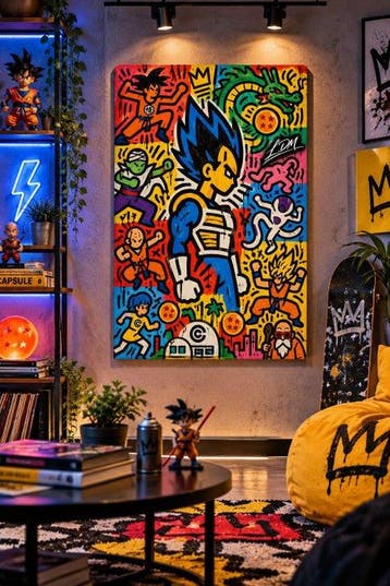 Ldm. - “Vegeta Pop Street Art | Keith Haring Inspired ” by
