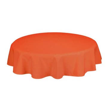 Tafelkleed Rond Tangerine Oranje 275cm Ø - Treb SP, Huis en Inrichting, Verzenden, Nieuw, Overige kleuren, Tafelkleed of Tafelzeil