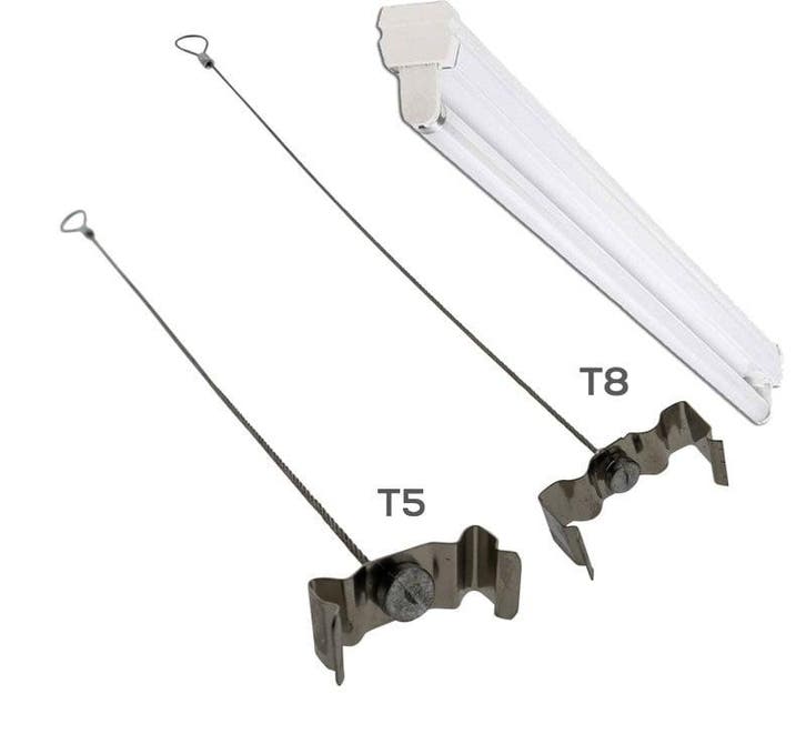 Clips voor TL armatuur  T8 met staalkabel, Jardin & Terrasse, Jardin & Terrasse Autre, Envoi
