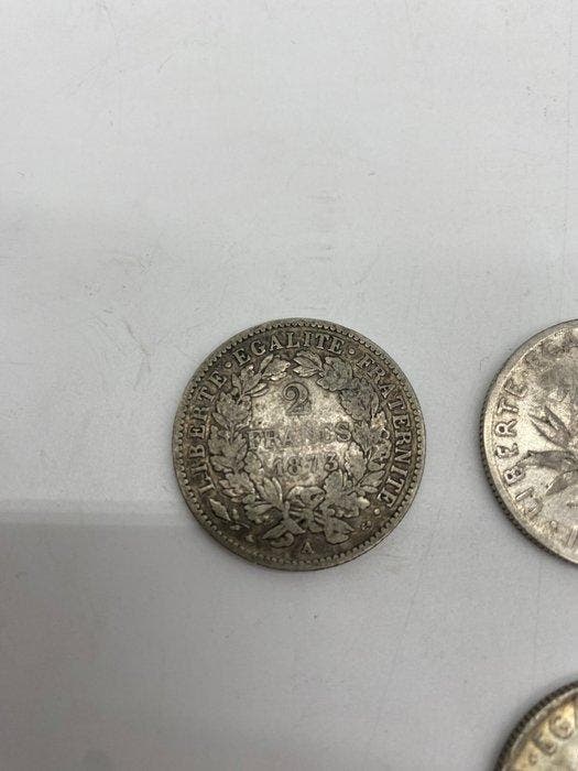 Frankrijk. Lot de 22 monnaies en argent, 1873/1918 (Zonder, Timbres & Monnaies, Monnaies | Europe | Monnaies non-euro