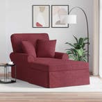 vidaXL Chaise Lounge met Rok met kussen met kussen 3 pcs, Maison & Meubles, Verzenden