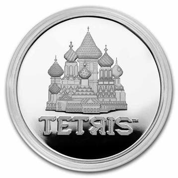 Niue. 2 Dollars 2021 1 oz $2 NZD Niue Silver Tetris St.