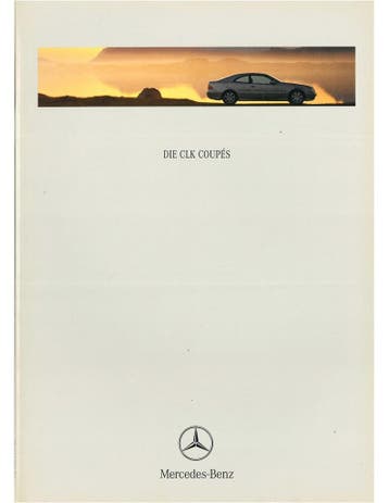 2000 MERCEDES BENZ CLK COUPÉ BROCHURE DUITS, Nieuw