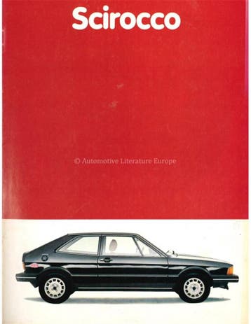 1980 VOLKSWAGEN SCIROCCO BROCHURE NEDERLANDS, Livres