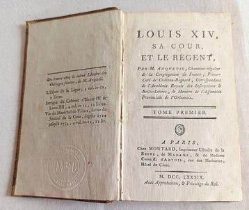 Anquetil - Louis XIV, sa Cour et le régent - 1789