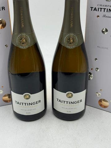 2016 Taittinger - Champagne - 2 Fles (0,75 liter), Nieuw