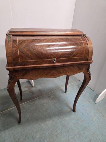 Bureau plat - Bois - bureau à façade rabattable