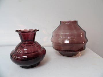 Doyen - Vase (2) - Verre, Antiquités & Art