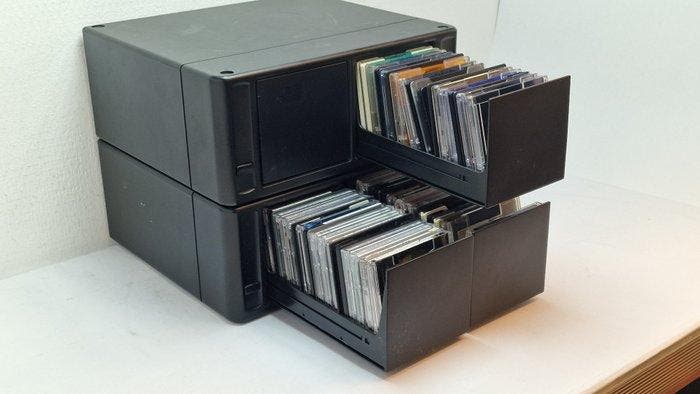 2 X Storage Drawer Units + 60 Mini Discs – Varied, TV, Hi-fi & Vidéo, Radios