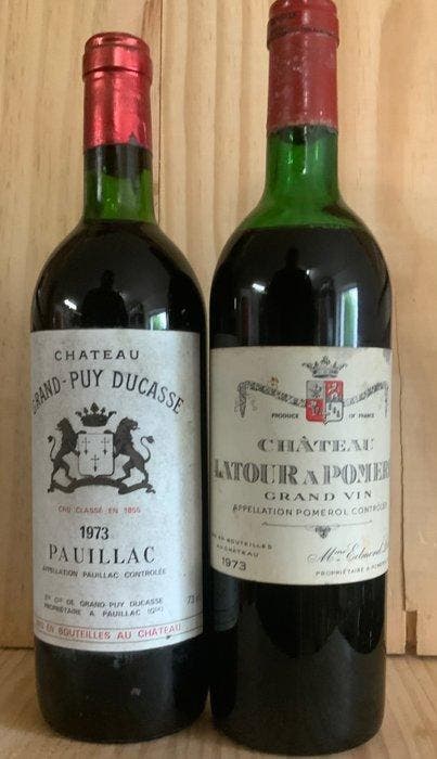 1973 Chateau Grand-Puy Ducasse / Chateau Latour a Pomerol -, Collections, Vins