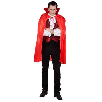 Halloween Cape Rood 1,2m, Verzenden, Nieuw