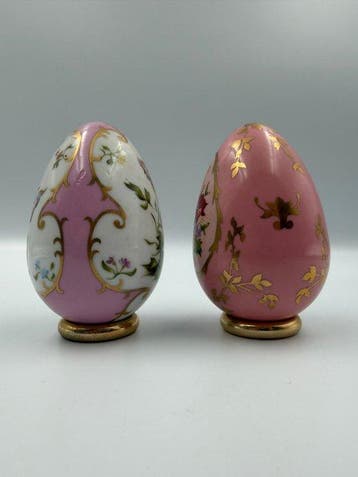 Themacollectie - Lot de 2 Œufs décoratifs – Le Monde