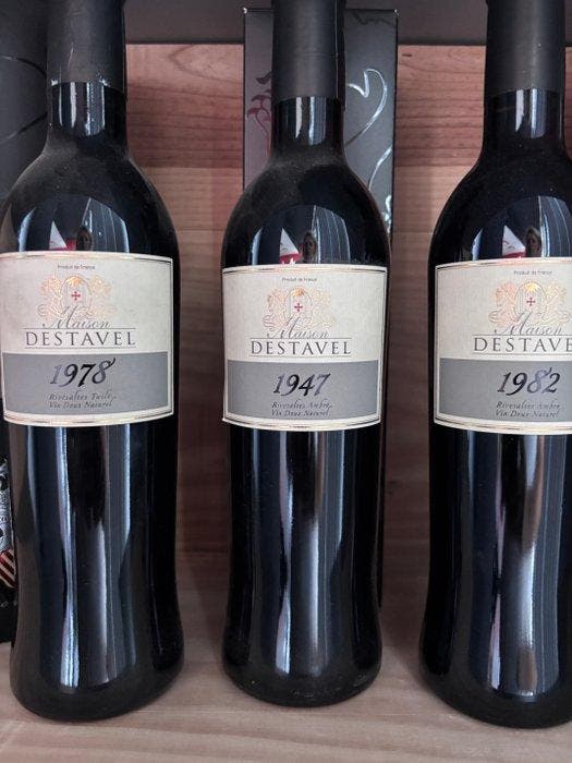1947 , 1978, 1982 Maison Destavel Very old AOP Natural Sweet, Collections, Vins