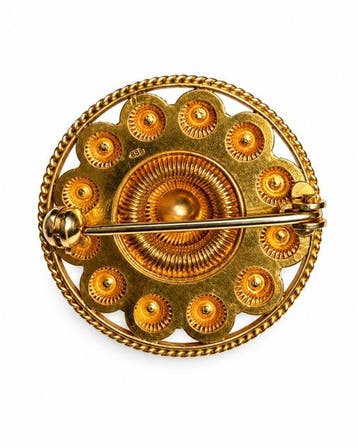 Broche - 14 karaat Geel goud - Vintage Antiek