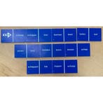 Taaldomino Meervoud Blauw 5, Verzenden