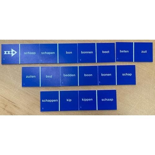 Taaldomino Meervoud Blauw 5, Boeken, Schoolboeken, Verzenden