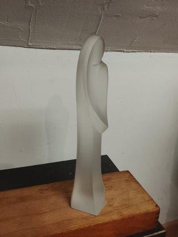 Val Saint Lambert - Beeld, Madone - 29 cm - Kristal
