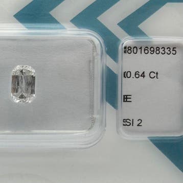 Zonder minimumprijs - 1 pcs Diamant (Natuurlijk) - 0.64 ct -, Nieuw