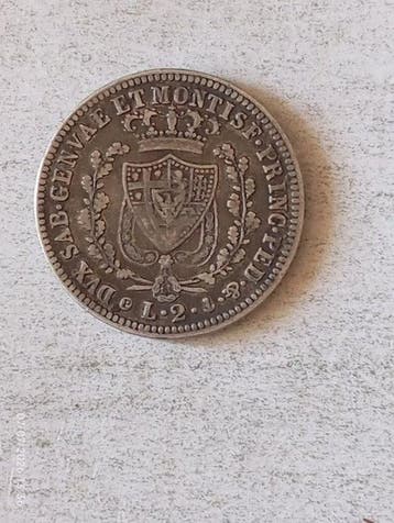 Italie. Carlo Felice. 2 Lire 1830