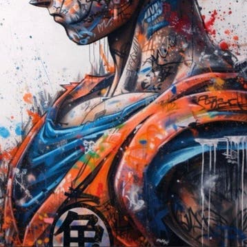 FRIDA (1982) - DRAGON BALL - San Goku Legend | Tela XL |, Nieuw