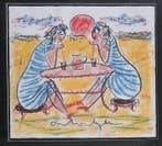 Anton Heyboer (1924-2005) - Zomer (Baddames op het strand)