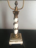 Lampe de table - Marbre blanc et bronze - PIED DE LAMPE