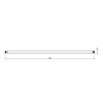 10× FORTEX FX31-L200 enkele truss buis lengte 200 cm zwart, Verzenden