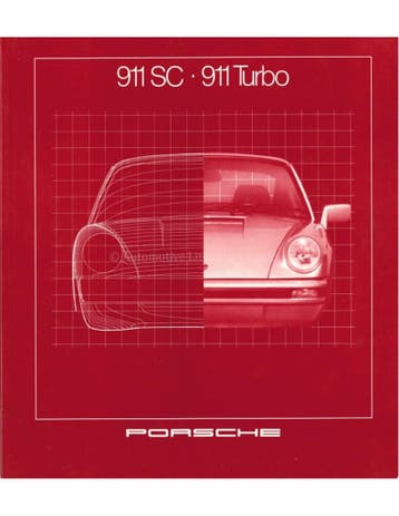 1981 PORSCHE 911 SC & TURBO BROCHURE DUITS, Ophalen of Verzenden