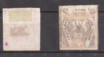 Italiaanse oude staten - Napels 1858 - Napoli, Wapen van de, Gestempeld